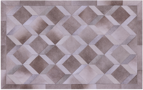 Light Brown Natural Cowhide Hand Stitched Rug - Manhattan Rugs