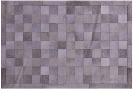 Grey Natural Cowhide Hand Stitched Rug - Manhattan Rugs