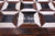 Brown & White Black Natural Cowhide Hand Stitched Rug - Manhattan Rugs