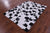 Black & White Natural Cowhide Hand Stitched Rug - Manhattan Rugs