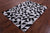 Black & White Natural Cowhide Hand Stitched Rug - Manhattan Rugs