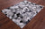 Black & White Salt & Pepper Natural Cowhide Hand Stitched Rug - Manhattan Rugs