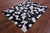 Black & White Natural Cowhide Hand Stitched Rug - Manhattan Rugs