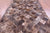 Lantern Tile Brown Brindle Natural Cowhide Hand Stitched Rug - Manhattan Rugs