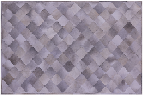 Grey Natural Cowhide Hand Stitched Rug - Manhattan Rugs