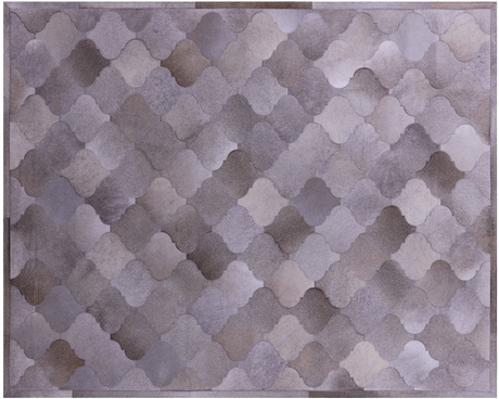 Grey Natural Cowhide Hand Stitched Rug - Manhattan Rugs