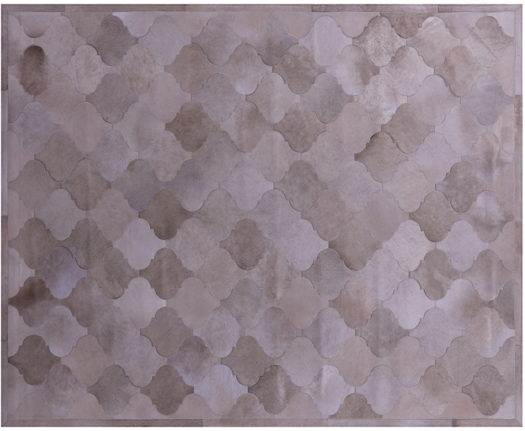 Champagne Natural Cowhide Hand Stitched Rug - Manhattan Rugs
