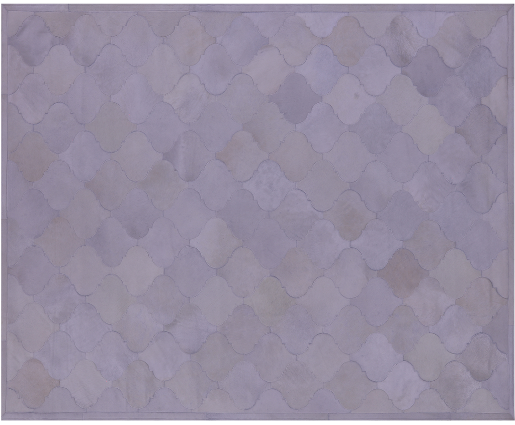 White Natural Cowhide Hand Stitched Rug - Manhattan Rugs