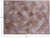 Lantern Tile Light Brown Natural Cowhide Hand Stitched Rug - Manhattan Rugs