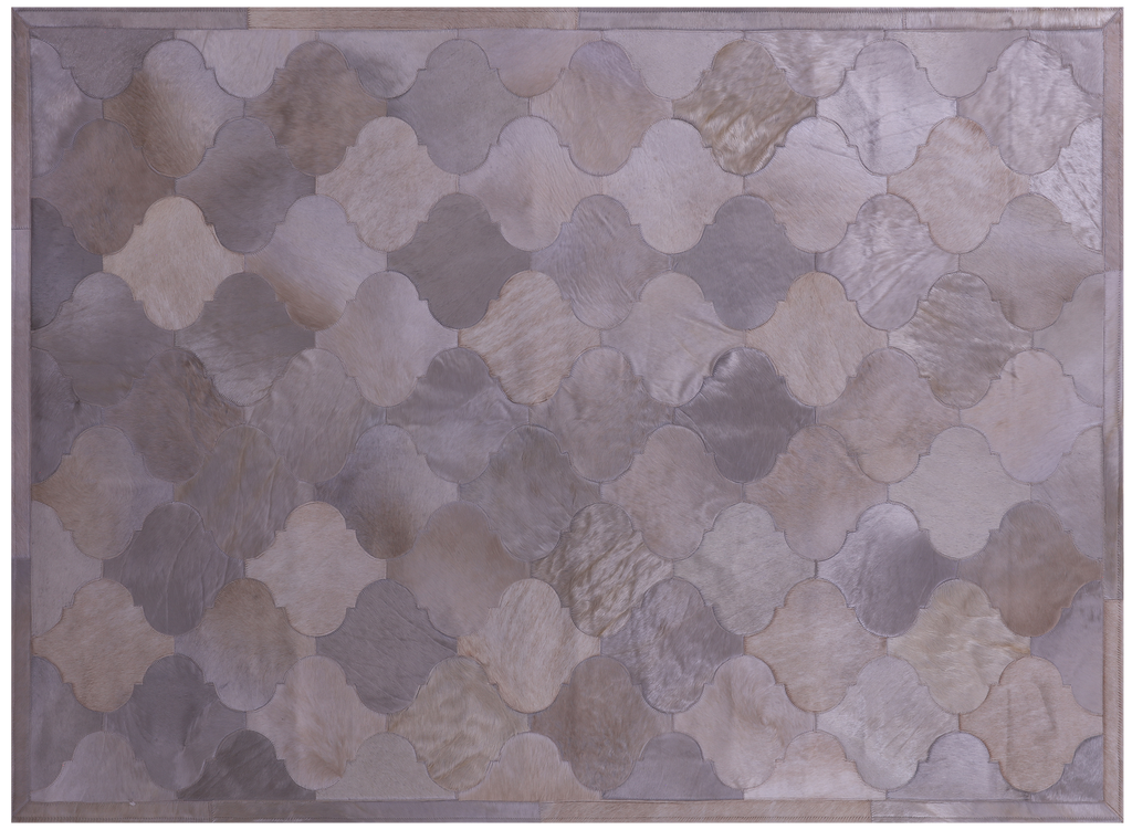 Champagne Natural Cowhide Hand Stitched Rug - Manhattan Rugs