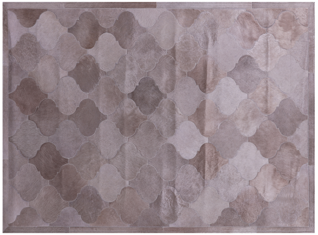 Brown Natural Cowhide Hand Stitched Rug - Manhattan Rugs