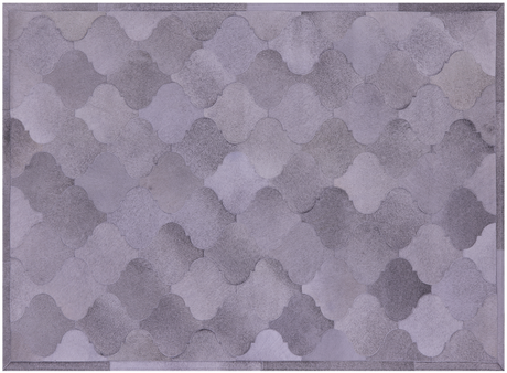 Grey Natural Cowhide Hand Stitched Rug - Manhattan Rugs