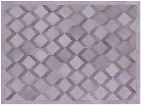 Brown & White Natural Cowhide Hand Stitched Rug - Manhattan Rugs