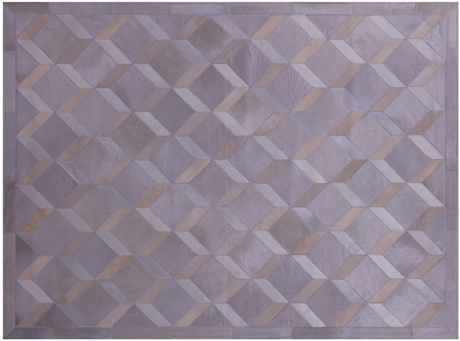 Grey Natural Cowhide Hand Stitched Rug - Manhattan Rugs