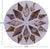 Brown & White Round Star Salt & Pepper Natural Cowhide Hand Stitched Rug - Manhattan Rugs