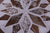 Brown & White Round Star Salt & Pepper Natural Cowhide Hand Stitched Rug - Manhattan Rugs