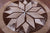Brown Round Star Natural Cowhide Hand Stitched Rug - Manhattan Rugs