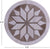 Brown & White Round Star Natural Cowhide Hand Stitched Rug - Manhattan Rugs