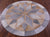 Grey Round Star Brown Natural Cowhide Hand Stitched Rug - Manhattan Rugs