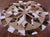 Brown & White Round Natural Cowhide Hand Stitched Rug - Manhattan Rugs