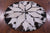 Brown & White Round Star Natural Cowhide Hand Stitched Rug - Manhattan Rugs