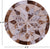 Brown & White Round Natural Cowhide Hand Stitched Rug - Manhattan Rugs