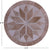Brown Round Natural Cowhide Hand Stitched Rug - Manhattan Rugs