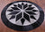 Black & Grey Round Natural Cowhide Hand Stitched Rug - Manhattan Rugs