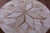 Brown Round Natural Cowhide Hand Stitched Rug - Manhattan Rugs