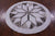 Brown & White Round Natural Cowhide Hand Stitched Rug - Manhattan Rugs