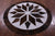 Brown & White Round Star Natural Cowhide Hand Stitched Rug - Manhattan Rugs