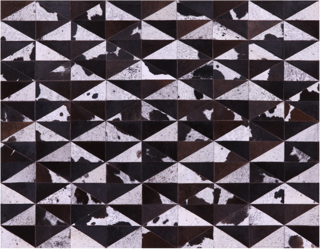 Brown Salt & Pepper Natural Cowhide Hand Stitched Rug - Manhattan Rugs