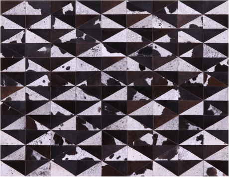 Brown Salt & Pepper Natural Cowhide Hand Stitched Rug - Manhattan Rugs