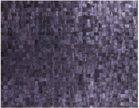 Black Natural Cowhide Hand Stitched Rug - Manhattan Rugs