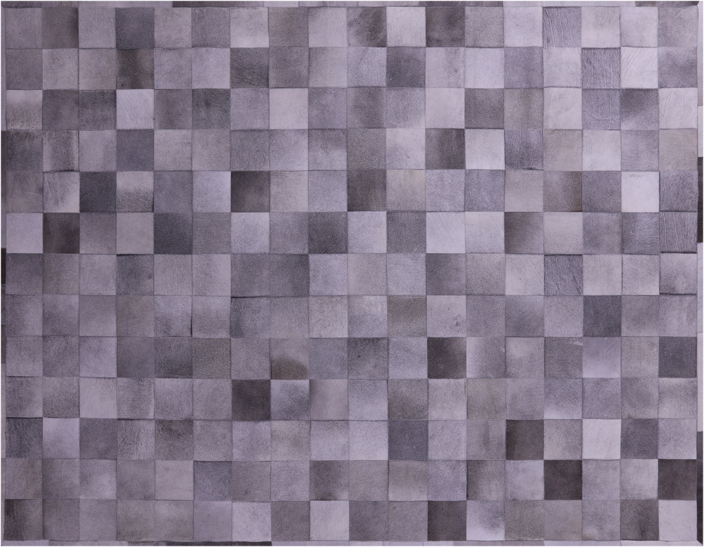 Grey Natural Cowhide Hand Stitched Rug - Manhattan Rugs