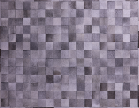 Grey Natural Cowhide Hand Stitched Rug - Manhattan Rugs