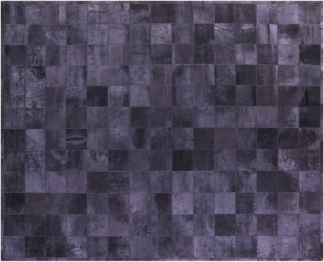 Black Natural Cowhide Hand Stitched Rug - Manhattan Rugs