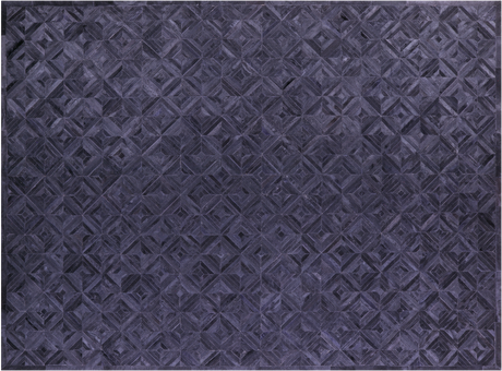 Black Natural Cowhide Hand Stitched Rug - Manhattan Rugs