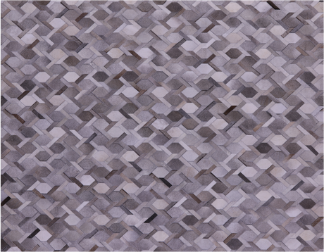Grey Natural Cowhide Hand Stitched Rug - Manhattan Rugs