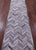 Grey Chevron Natural Cowhide Hand Stitched Runner Rug - Manhattan Rugs