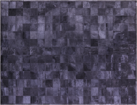 Black Natural Cowhide Hand Stitched Rug - Manhattan Rugs