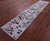 Grey Natural Cowhide Hand Stitched Runner Rug - Manhattan Rugs