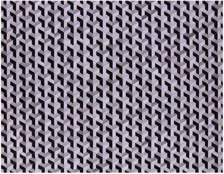 Black & White Natural Cowhide Hand Stitched Rug - Manhattan Rugs