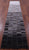 Grey & White Gradient Brickwork Natural Cowhide Hand Stitched Runner Rug - Manhattan Rugs