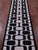 Black & White Natural Cowhide Hand Stitched Runner Rug - Manhattan Rugs