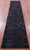 Black Natural Cowhide Hand Stitched Runner Rug - Manhattan Rugs