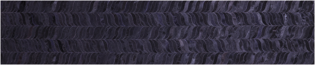 Black Natural Cowhide Hand Stitched Runner Rug - Manhattan Rugs