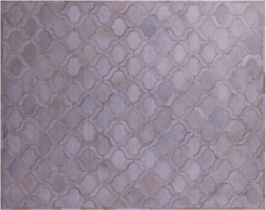 Ivory Natural Cowhide Hand Stitched Rug - Manhattan Rugs