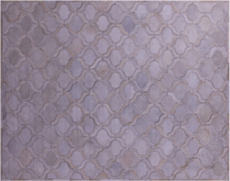 Ivory Natural Cowhide Hand Stitched Rug - Manhattan Rugs