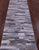 Grey Brickwork Natural Cowhide Hand Stitched Runner Rug - Manhattan Rugs